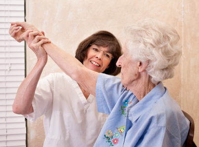 Image of Physiotherapist helping a patient